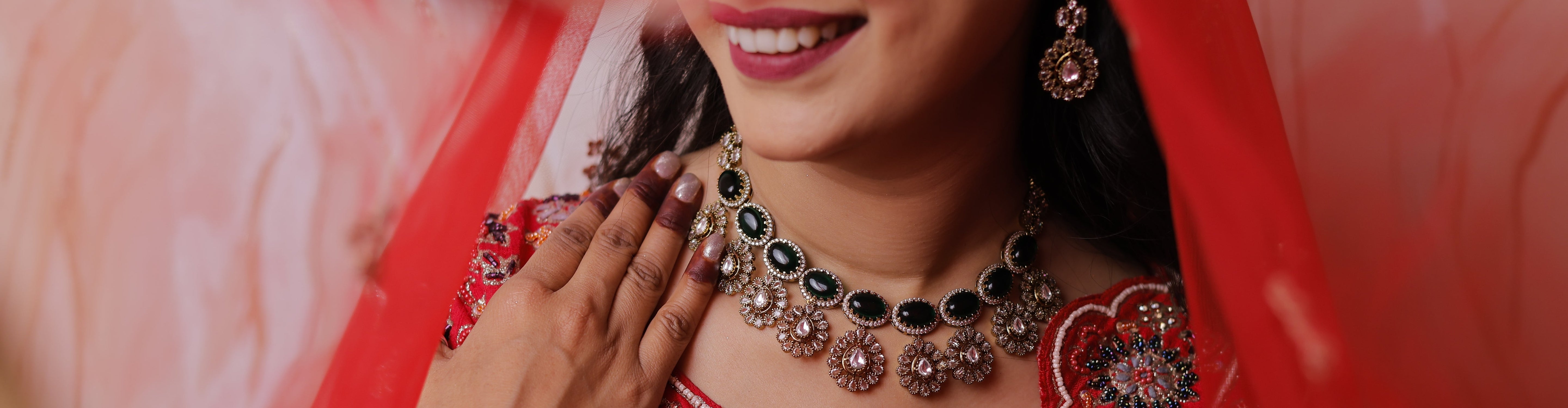 Necklace with earring