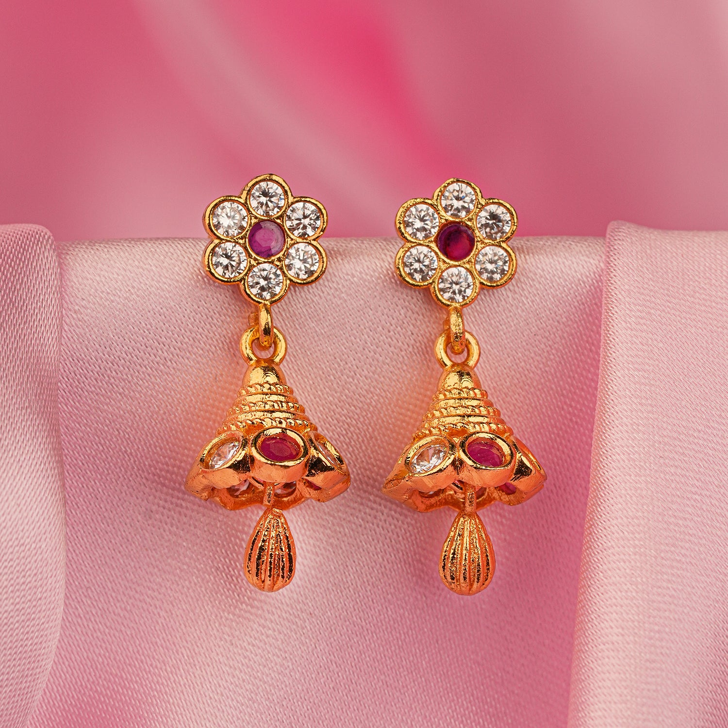 Floral Jhumki Earring