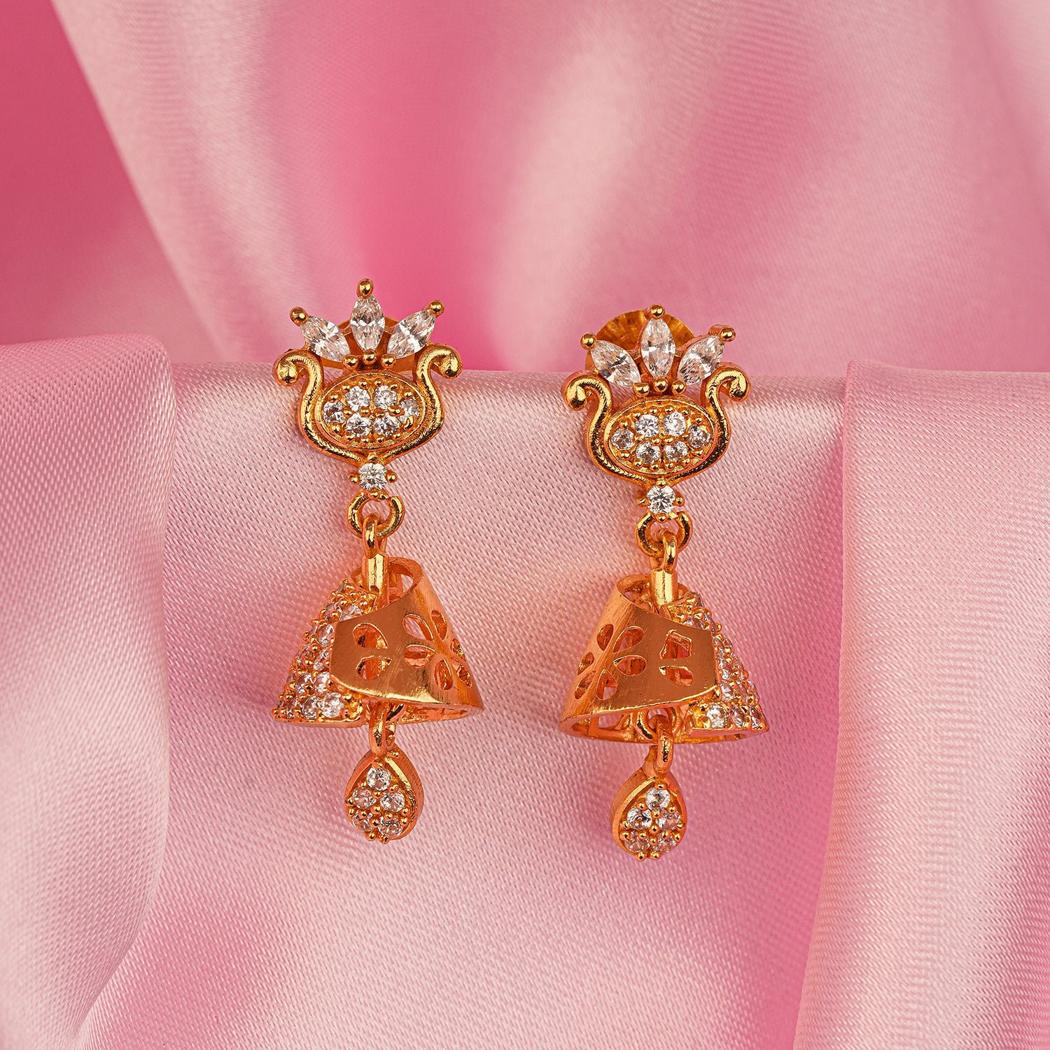 Zircon Jhumki Earring