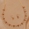 American Diamond Zirconia Necklace Set