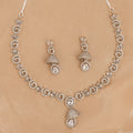 American Diamond Zirconia Necklace Set