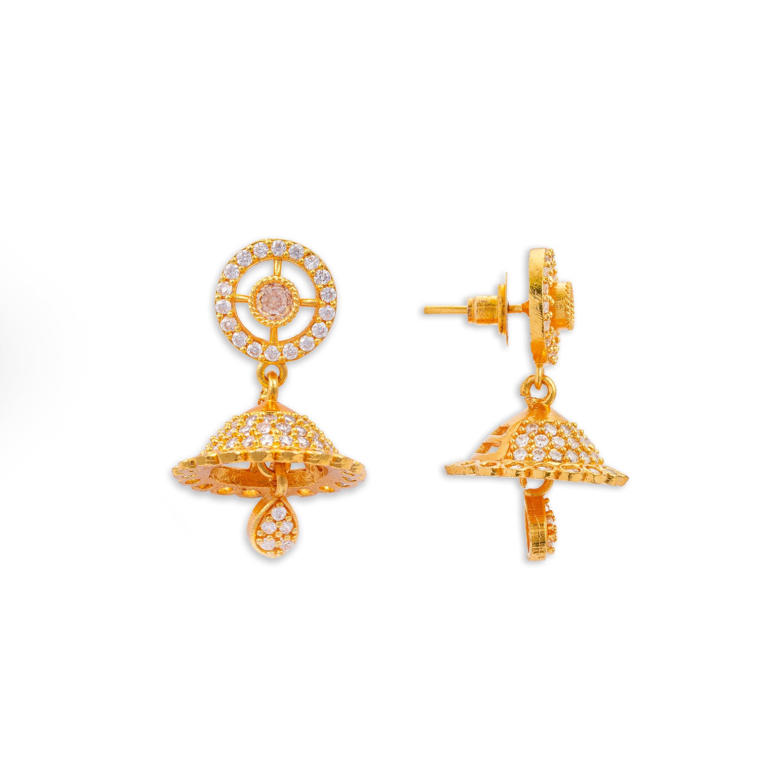 Zircon Jhumki Earring
