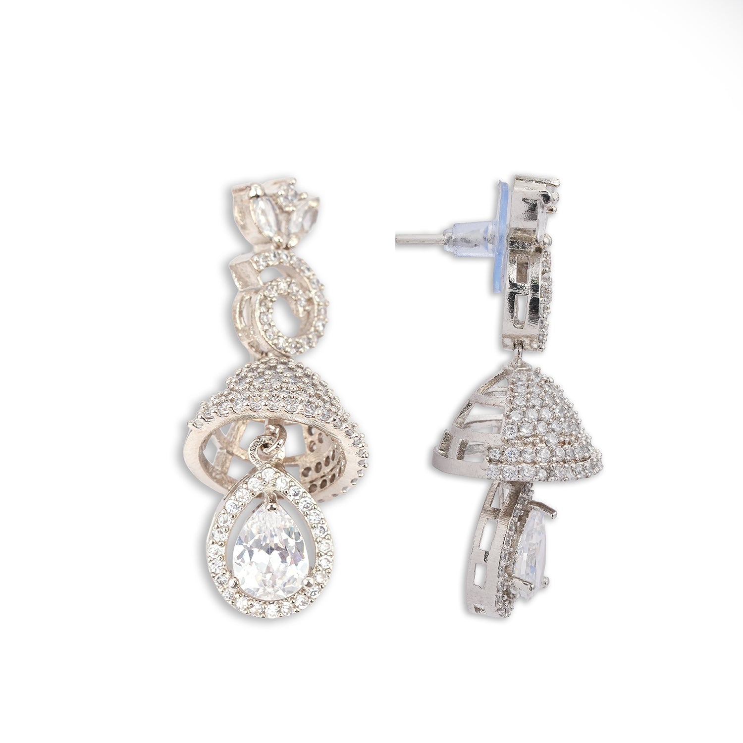 American Diamond Zirconia Necklace Set