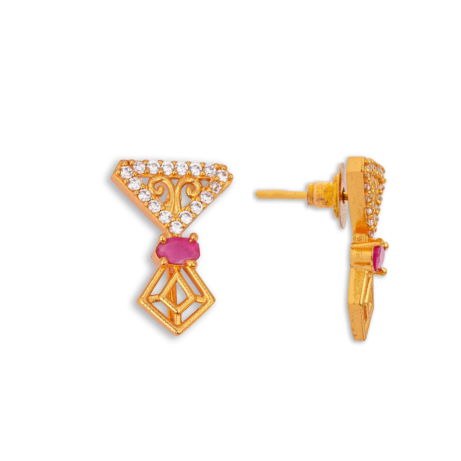 American Diamond Zirconia Necklace Set