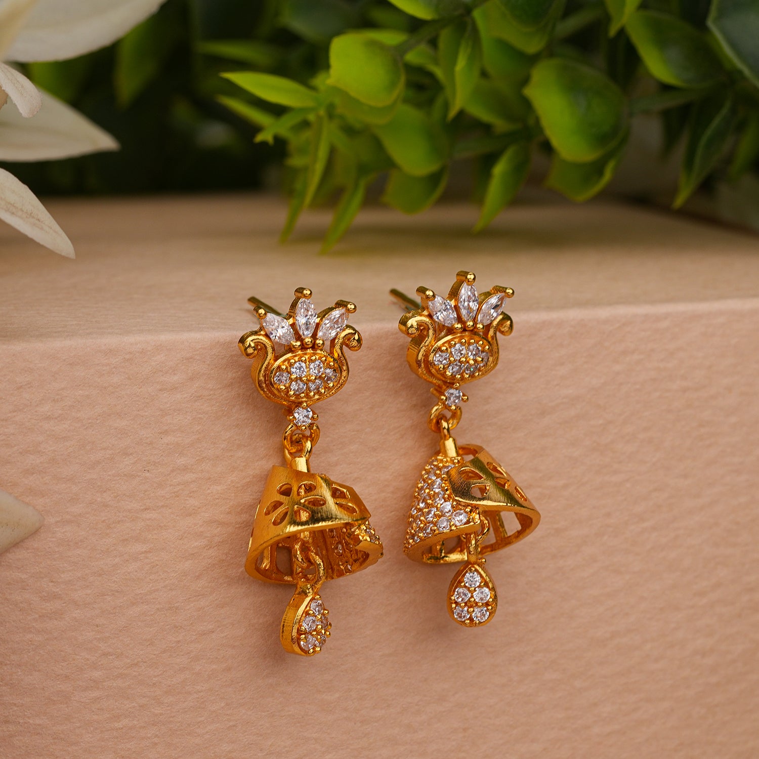 Zircon Jhumki Earring